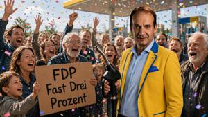 Der Sprit-Steuer-Senker! FDP-Fraktionschef entdeckt nach fünf Jahren Mitregieren die „Steuer auf die Steuer“ - und zwar exakt drei Wochen vor der Landtagswahl. Was für ein Zufall!