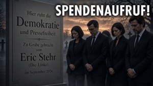 Spendenaufruf zur Rettung der Bürgerstimme und der Demokratie! Eric Stehr (Die Linke) gegen die Presse-, Satire- und Kunstfreiheit