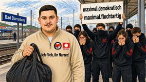Vorzeige-Linker Max Schneller flüchtet aus Sachsen-Anhalt - Wer soll sich jetzt noch gegen die Querdenker in Bad Dürrenberg stellen?