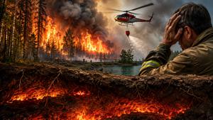 Unter der Erde brennt es weiter: Informationsabend offenbart das ganze Ausmaß des Waldbrandes bei Mumsdorf